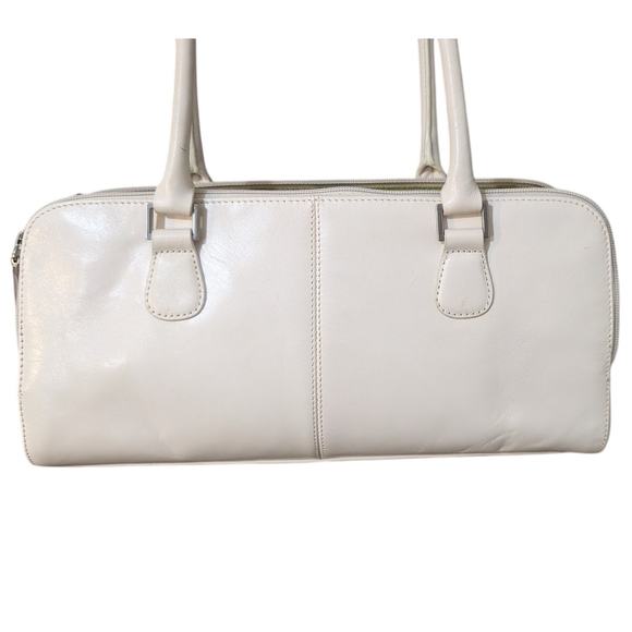 Vintage Y2K Boho Beige Leather Shoulder Strap  q - Picture 3 of 14